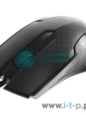 Мышь проводная Crown CMM-100 черный, 1000 dpi, USB, кнопки - 3