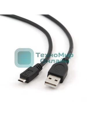 Кабель USB2.0 Pro Cablexpert CCP-mUSB2-AMBM-10, AM/microBM 5P, 3м, экран, черный, пакет