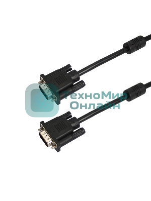 Шнур PROconnect VGA - VGA с ферритами, длина 3 мeтра, черный