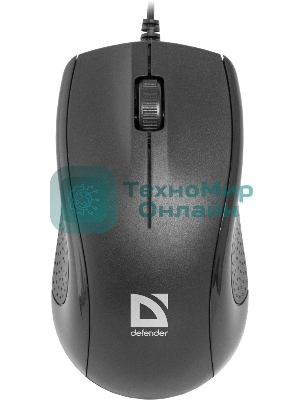 Мышь проводная Defender Optimum MB-160 черный, 1000 dpi, USB, кнопки - 3