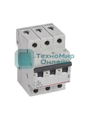 Выключатель автоматический RX3 4,5кА 50А 3П C RX3 Авт.выключатель 4,5кА 50А 3П C