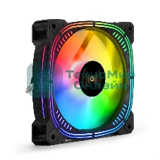 Вентилятор для корпуса ExeGate EX12025H6PSU-PWM.ARGb черный, 120 мм, 1200 об/мин, 33 дБ, 6 pin