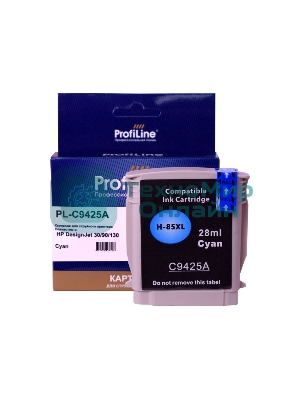 Картридж струйный ProfiLine PL-C9425A (№85) для принтеров HP DesignJet 30/90/130 с чернилами Cyan
