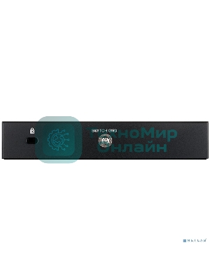 Коммутатор D-Link DGS-1100-05PDV2/A1A, L2 Smart Switch with 4 10/100/1000Base-T ports and 1 10/100/1000Base-T PD port(2 PoE ports 802.3af (15,4 W), PoE Budget 18W from 802.3at/8W from 802.3af).2K Mac address,