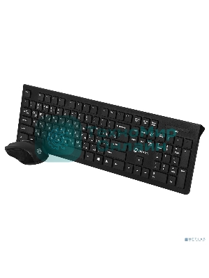 Комплект клавиатура+мышь Oklick 250M беспроводной, USB, 1000 DPI, чёрный