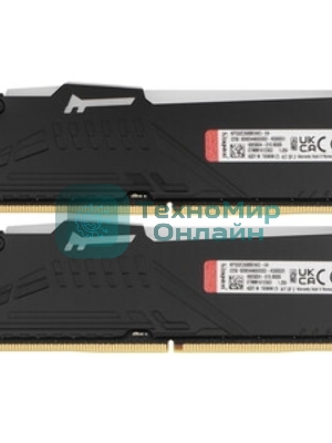 Оперативная память Kingston Fury Beast Black, DDR5, 64GB (2x32GB), 5200 MHz, CL40, с радиатором, чёрный
