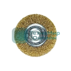 Кордщетка Matrix для ушм 100 мм посадка 22.2мм плоская латунированная витая проволока