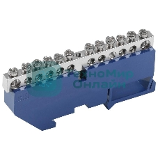 Шина нулевая на DIN-изол. Ni ШНИ-6х9-12-Д-С IEK YNN10-12-D-K07-N