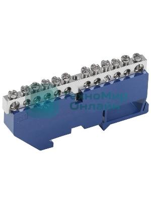 Шина нулевая на DIN-изол. Ni ШНИ-6х9-12-Д-С IEK YNN10-12-D-K07-N