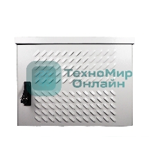 Шкаф уличный всепогодный настен. 9U (600х300), передняя дверь вент. (ШТВ-Н-9.6.3-4ААА)