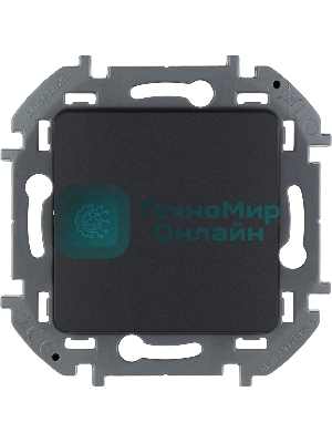 Выключатель 1-клавишный 10AX 250 В антрацит