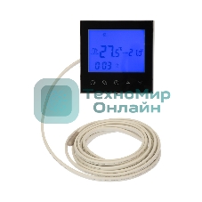 Терморегулятор с автоматическим программированием и сенсорными кнопками Rexant R100B черный