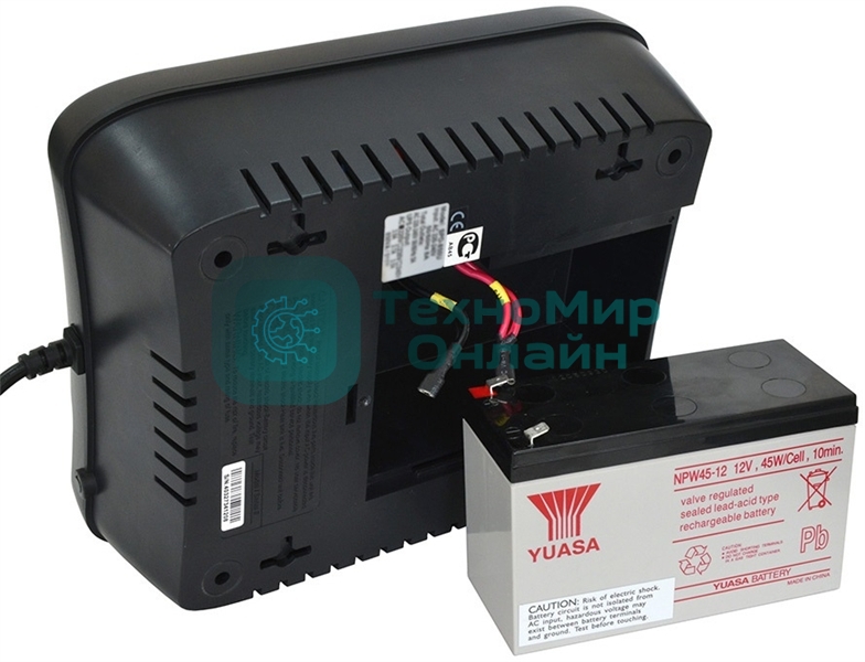 Источник бесперебойного питания Powercom Back-UPS SPIDER, Line-Interactive, LCD, AVR, 900VA/540W, Schuko, USB, black (1456263)