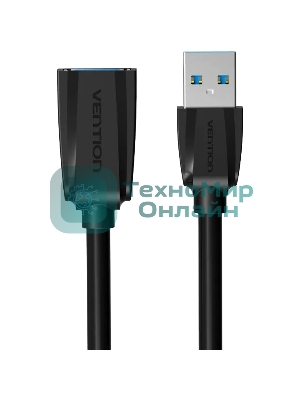 Кабель-удлинитель Vention USB 3.0 AM/AF - 1.5м Black Edition