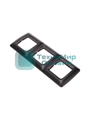 Рамка Kranz 3-я DEA горизонтальная черный Металлик