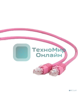 Патч-корд UTP Cablexpert PP12-3M/RO cat.5e, 3м, литой, многожильный розовый