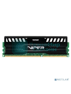 Оперативная память Patriot Viper 3, DDR3, 8GB (1x8 GB), 1600 MHz, CL10, DIMM, радиатор, черный