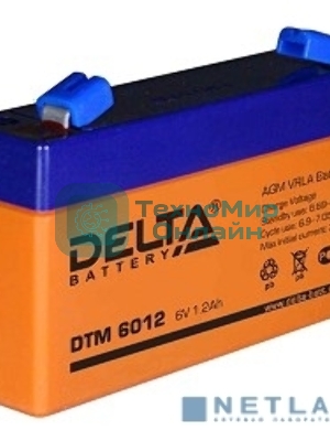 Батарея Delta DTM 6012 (1.2 А\ч, 6В) свинцово- кислотный аккумулятор