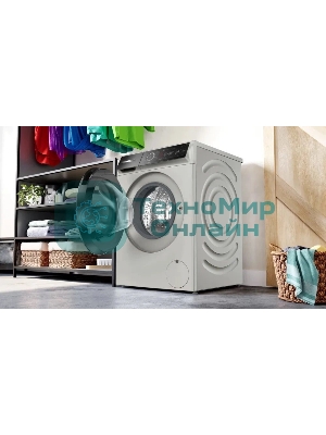 Стиральная машина Bosch Serie 8 WGb2440XME серебро, загрузка фронтальная 9 кг, 1400 об/мин., класс: А+++
