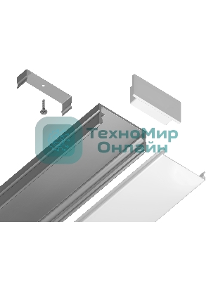 Алюминиевый профиль Ambrella light GP2001AL серебро 2000*20.5*10