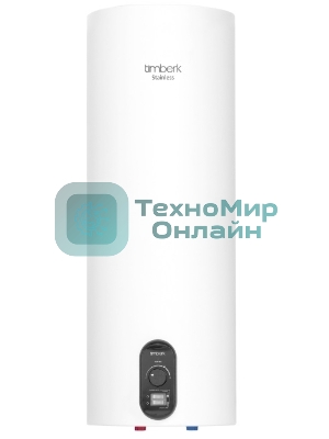 Водонагреватель Timberk SWH RS7 30 V Накопительный 30л, 2 кВт, круглый, супер-узкий, все внутри нержавейка, Ø 750хØх290 (мм), 9,4 кг, Белый