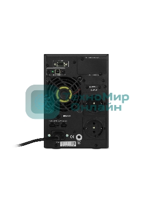 Источник бесперебойного питания PowerMan Online 1000 PLUS (1000ВА/800Вт, Online-Double conversion/LCD Display/USB/Software/RJ11/45,RS-232)