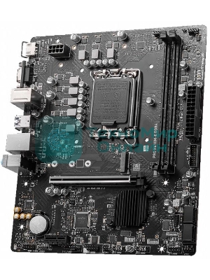 Материнская плата MSI PRO H610M-E DDR4, LGA 1700, Intel H610, 2xDDR4, 4xSATA, 1xM.2, 1xPCIe 4.0 x16, 1xPCIe 4.0 x1, 1xHDMI, 1xVGA, 1xRJ45 1Gb, 2xUSB-A 3.2 Gen 1, 4xUSB-A 2.0, 3x3.5мм, 7.1, mATX