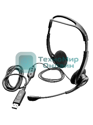Гарнитура Logitech PC Headset 960 Stereo чёрный, проводная, USB