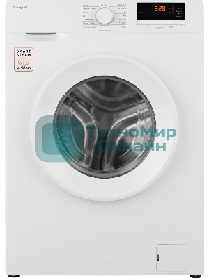 Стиральная машина Weissgauff WM 46106 Steam белый, загрузка фронтальная 6 кг, 1000 об/мин, класс: А+