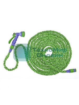 Набор поливочный Palisad усиленый растягивающийся шланг 20 м, 7-реж пистолет, соед., адаптер