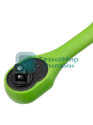 Ключ трещотка Сибртех двухкомпонентная рукоятка 1/2