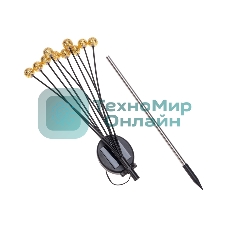 Светильник грунтовый Rexant Лалели, 3000К, встроенный аккумулятор, солнечная панель, коллекция Стамбул