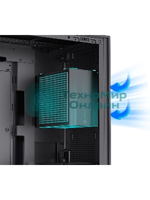 Компьютерный корпус без блока питания JONSBO D41 STD Black ATX без БП, боковая панель из закаленного стекла, mini-ITX, micro-ATX, ATX, черный