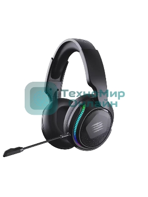 Гарнитура беспроводная игровая Mad Catz P.I.L.O.T. PRO черные (Bluetooth, 2.4 гГц, 3.5 мм jack, RGB подсветка, 50 мм, 930 мА·ч)