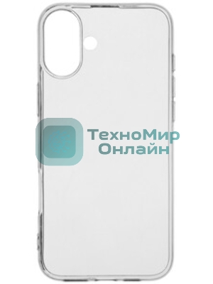 Чехол (клип-кейс) BoraSCO для Apple iPhone 16 Plus Bumper Case прозрачный (73520)