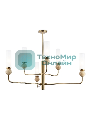 Люстра Ambrella light LH53251/6 BS/FR латунь/белый матовый E14*6 max 40W D1050*1445