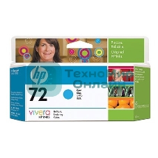 Картридж струйный HP №72 C9371A голубой для HP DJ T1100/T610 (130мл)