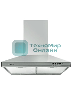 Вытяжка каминная Gefest ВО 10 К44 серебристый, 60 см, 300 куб. м/ч, 75 дБ