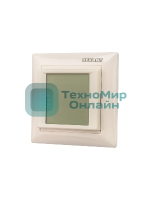 Терморегулятор сенсорный программируемый Rexant RX-421H, бежевый, совместим с Legrand серии Valena