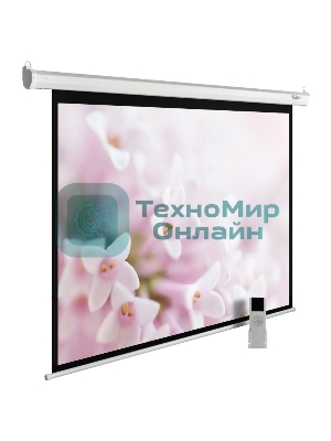 Экран Cactus 240x240 см MotoExpert CS-PSME-240x240-WT 1:1 настенно-потолочный рулонный белый (моторизованный привод)