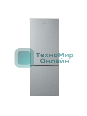 Холодильник Бирюса Б-M6034 металлик двухкамерный 210/85л морозилка снизу