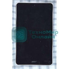 Модуль (матрица + тачскрин) для Acer Iconia One 8 B1-820 черный с белой рамкой