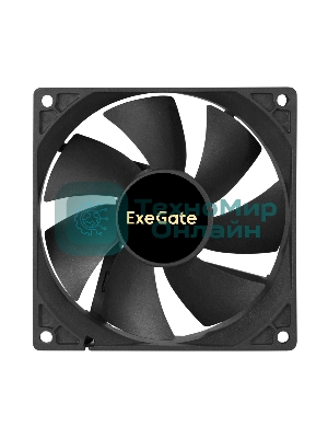 Вентилятор для корпуса ExeGate EX09225S4P-PWM черный, 92 мм, 2000 об/мин, 26 дБ, 4 pin