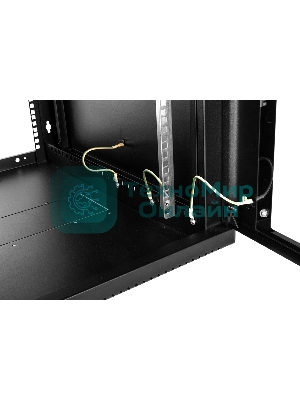 Шкаф ЦМО телекоммуникационный настенный сварной 12U (600 650) съемные стенки, дверь стекло, черный