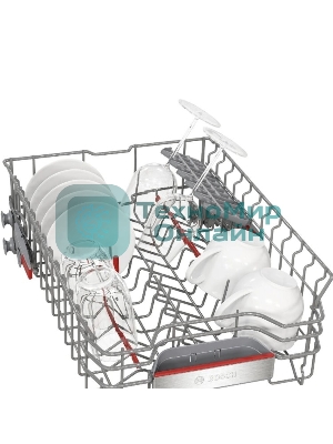 Встраиваемая посудомоечная машина Bosch SPV6ZMX17E, серебристый, 44.8 см, 10 компл., 43 дБ, класс A+++