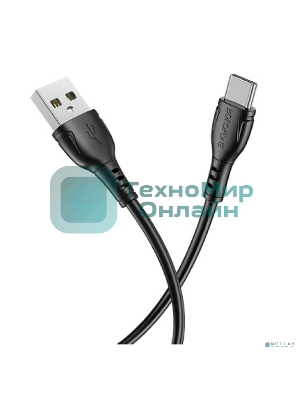 Сетевое зарядное устройство BOROFONE BX51/USB кабель Type-C/1m/3A/черный