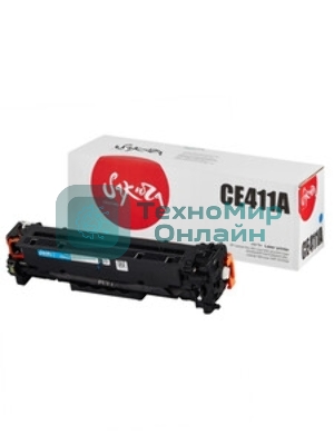 Картридж лазерный Sakura CE411A для HP Laserjet Pro 400 Color M451DN/M451DW/451NW/MFP M475DW/M475DN, Laserjet 300 color MFP M375NW, синий, 2600 к.