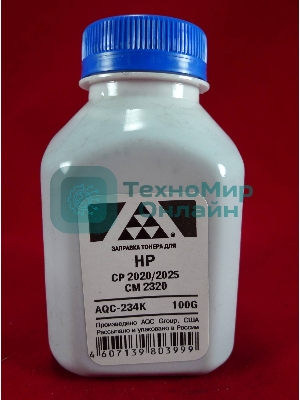 Тонер HP CP2020/2025/CM2320 черный, (фл.100г.) AQC фас. Россия