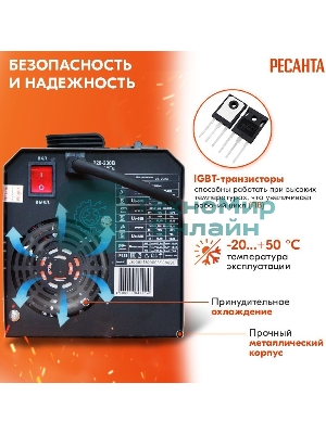 Сварочный полуавтомат Ресанта САИПА-160 (MIG/MAG)