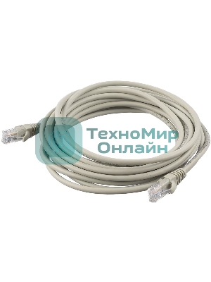 Кабель GoPower PATCH RJ-45(M)-RJ-45(M) 00-00029037 5M GREY